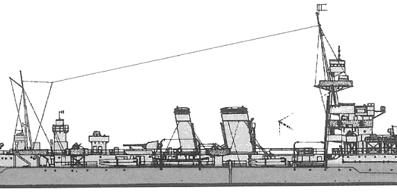 Destroyer ORP Conrad 1945 [Destroyer] - drawings, dimensions, pictures